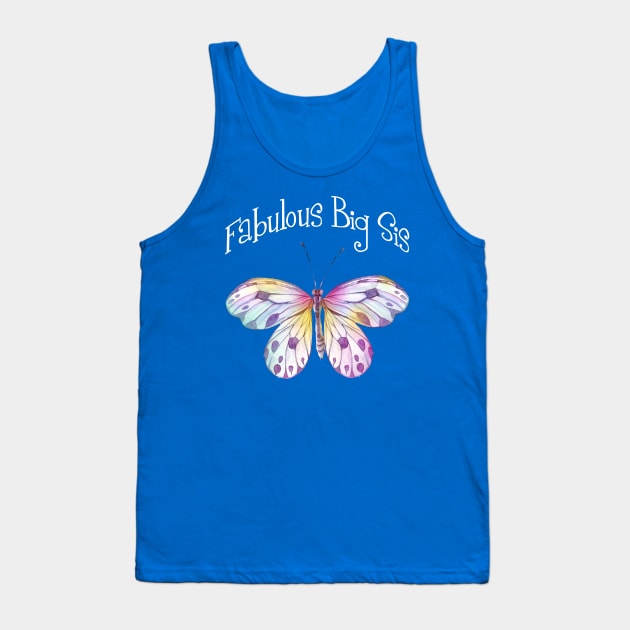 Fabulous Big Sister Butterfly Tank Top by FabulouslyFestive